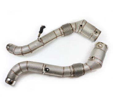 STS Downpipe con Heatshield Mclaren 540C 570GT 570S 600LT 3.8